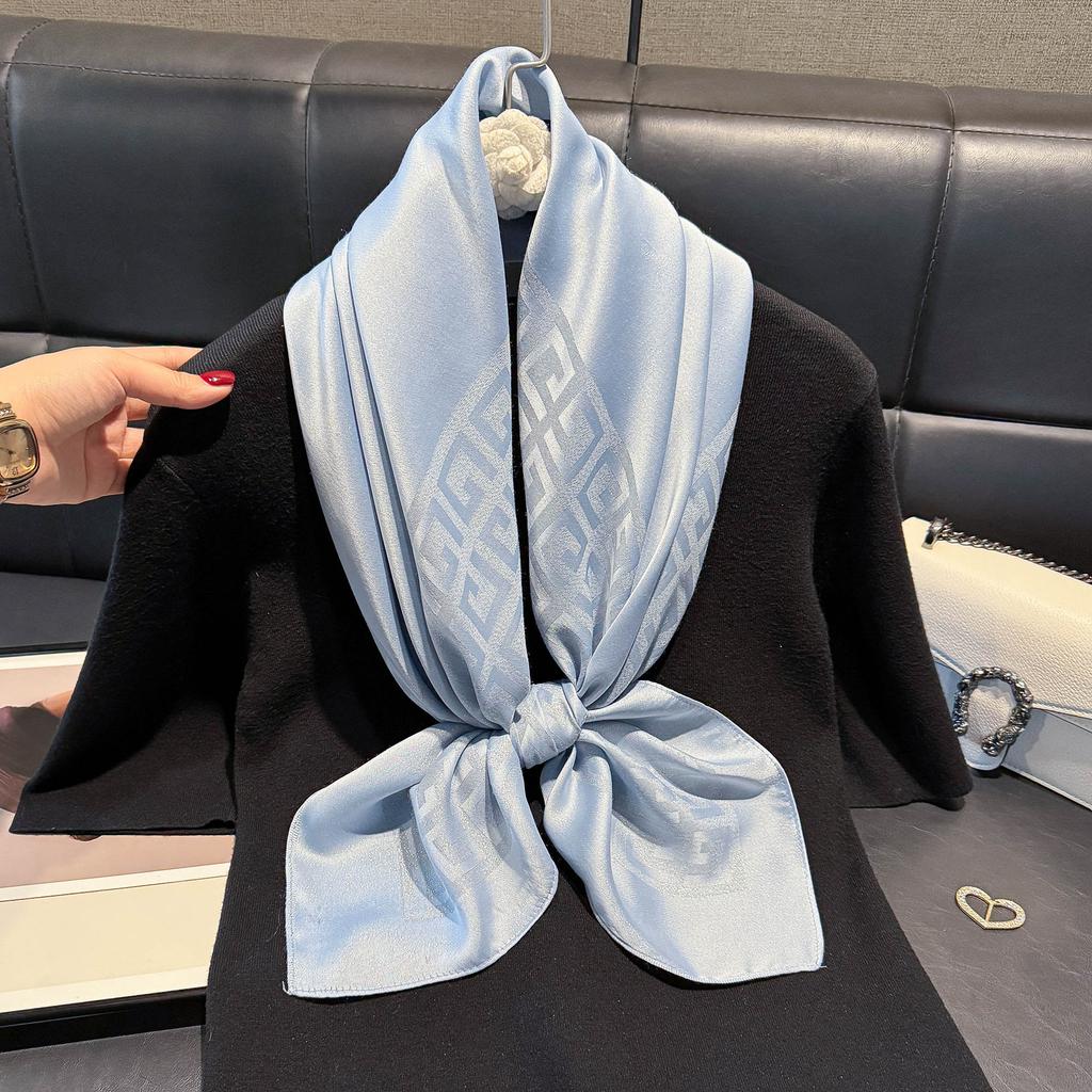 90 Minimalist Silk Scarves Women'S High-End Spring Summer Versatile Sports Style Scarf Tie Scarf