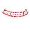 [D1194] - Designer Choker 'Kianda Glam' Red
