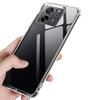 Shockproof Case - Phonillico® - Xiaomi 13T/13T PRO - Soft Silicone - Transparent - Reinforced Protection