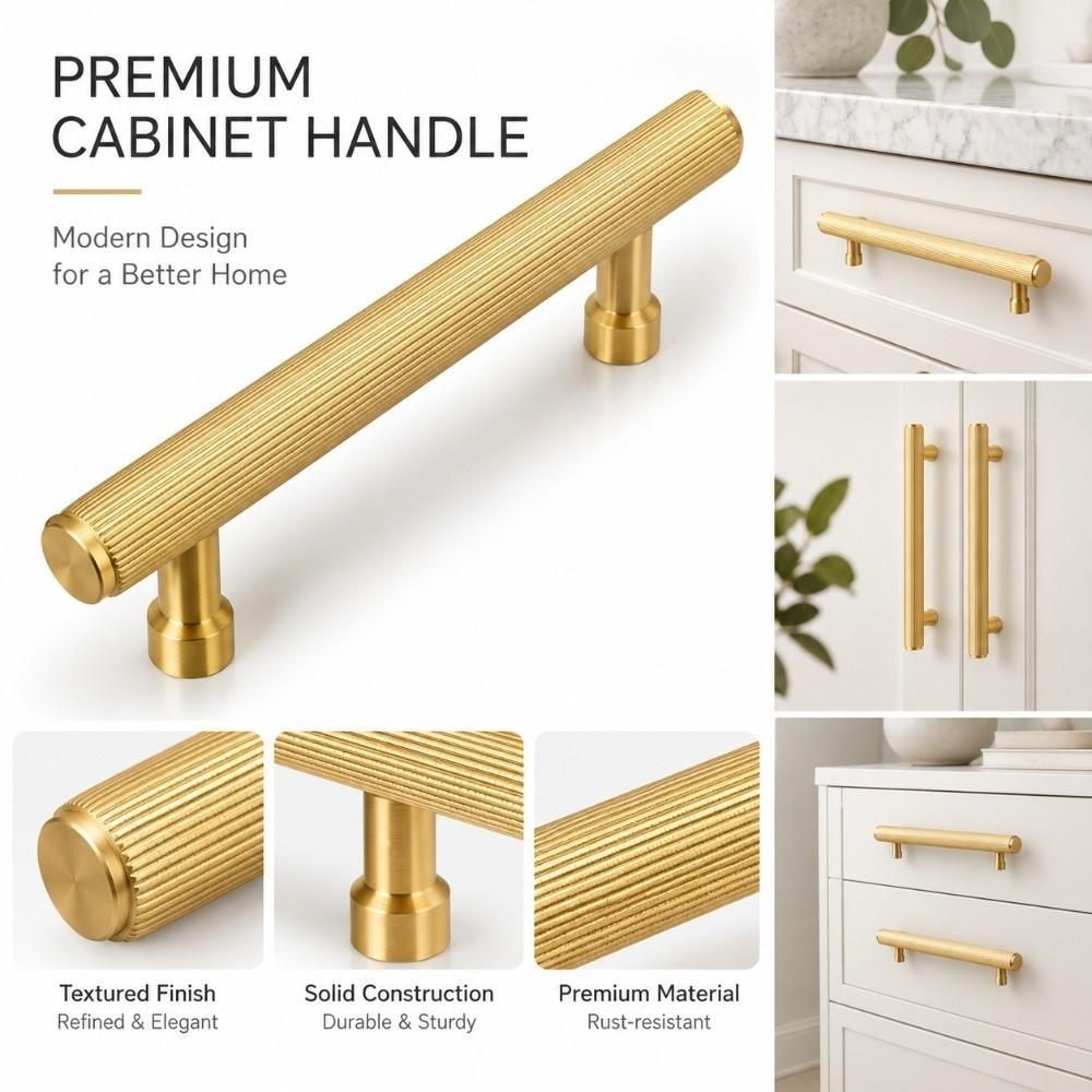 Brushed Gold Drawer Pulls Surface Mounted Furniture Handles New Cabinet Handles Kitchen Cabinets