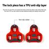 Bike Cleats For Road Bicycle Pedals Cleat Self-Locking 0/4.5/9 Degree Cycling Shoes Cleats Pedal Clip