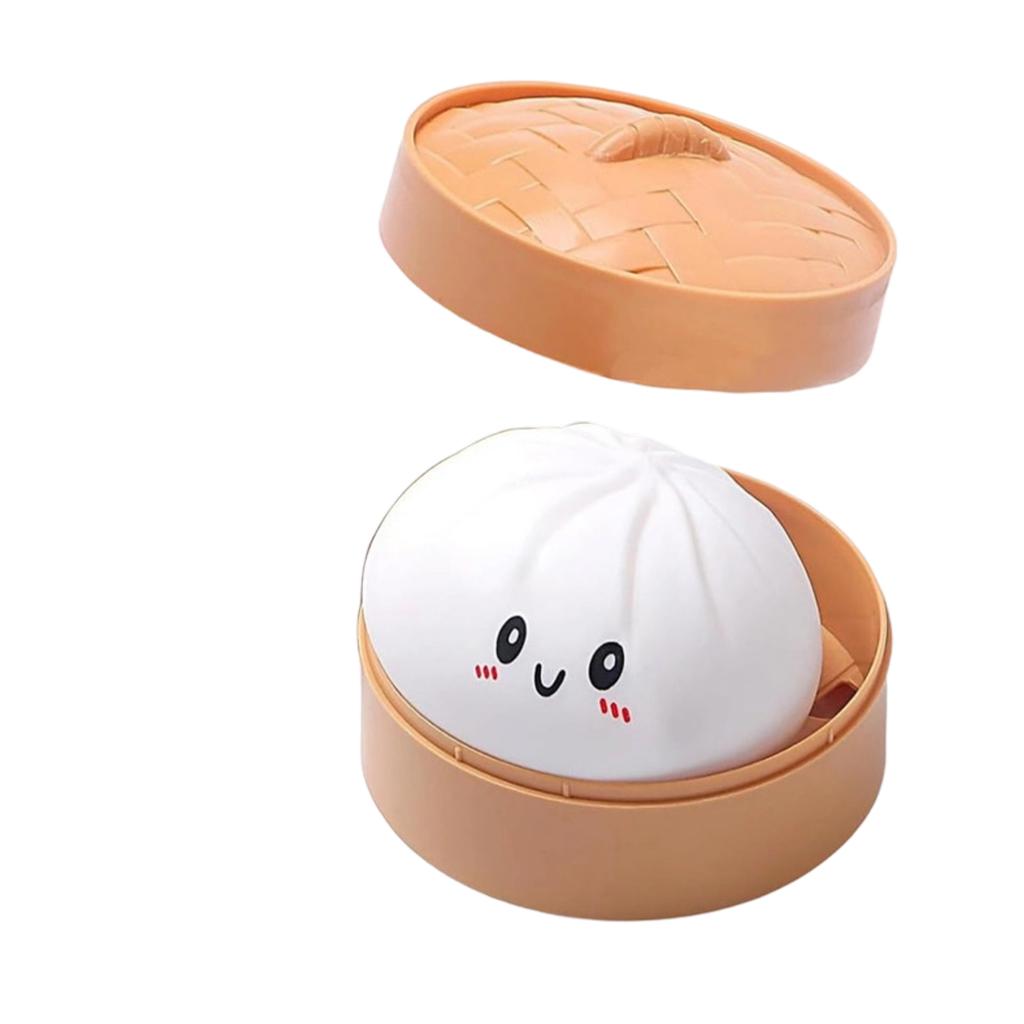 Prank Stress Relief Bun Toy Realistic Steamer Toy