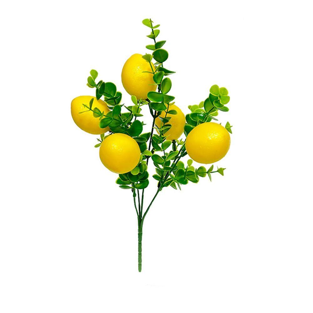 Handmade Artificial Lemon Branches DIY Fake Plants Simulation Lemon Fruit Wedding Party Supplies