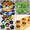 Dog Paw Handmade Candy Cookies Ice Cube Tray Silicone Molds Chocolate Baking Mould Cake Making