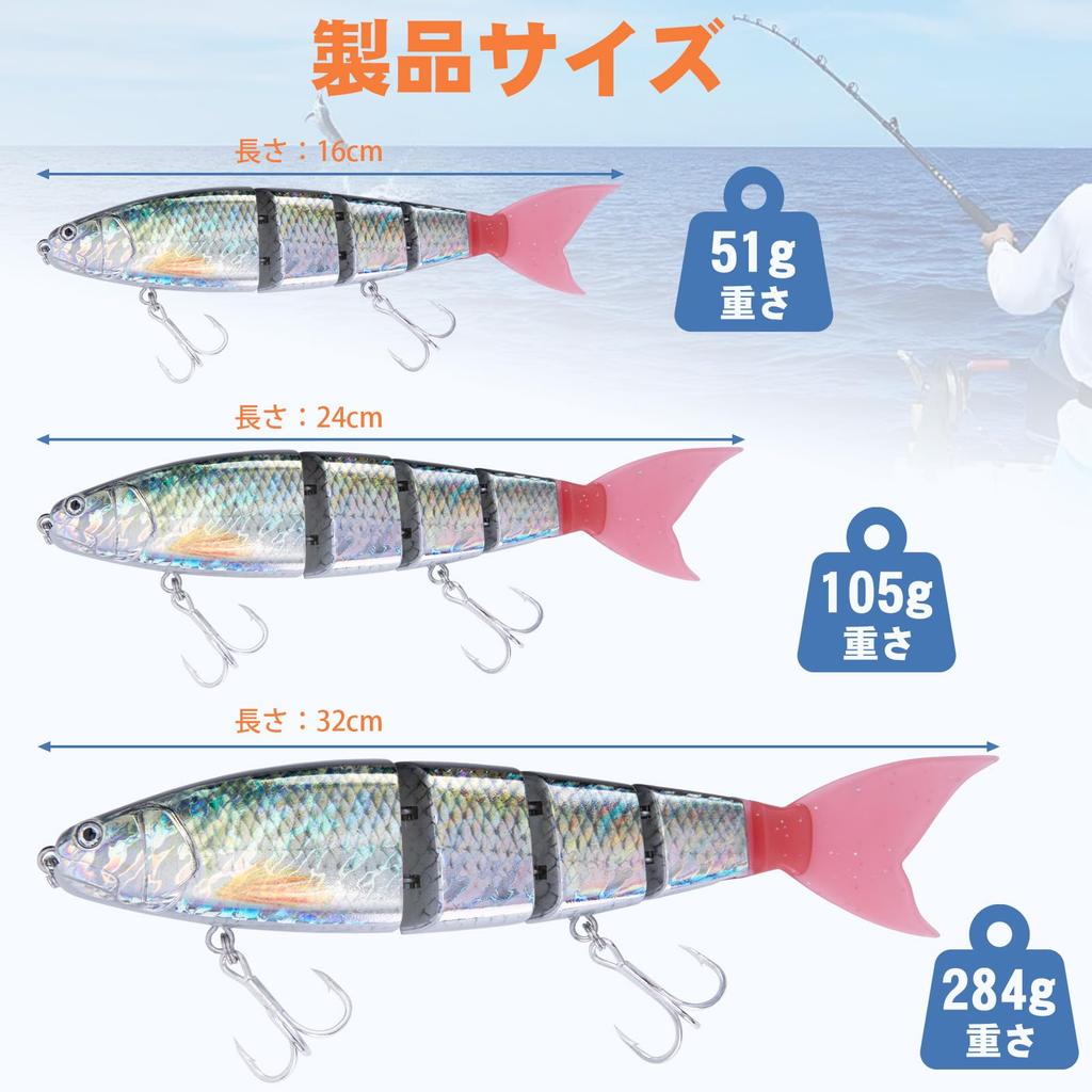 Goture Joint Lure Приманка 3 цвета Сменный мягкий хвост Низкая скорость Возможная реалистичная конструкция 5 суставов Морская рыбалка Речная рыбалка Ловля окуня Тройная