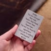 Metal Crafts Personalized Wallet Card Holder | Custom Photo & Text, Back Engraved, Valentine's Day Gift for Parents