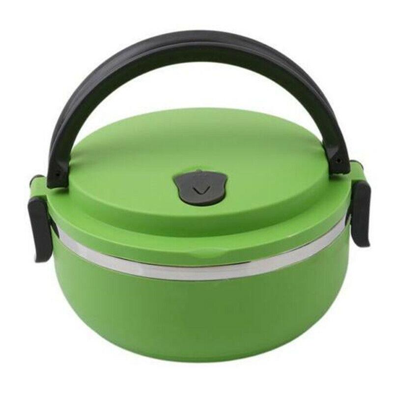 Изолированный ланч-бокс из нержавеющей стали 1 ярус, герметичный, сохраняет еду горячей/холодной