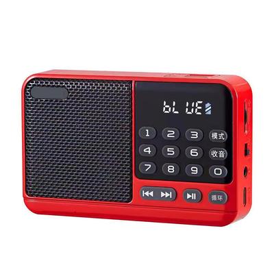 Мини-цифровое карманное радио, беспроводной Bluetooth 5.3, динамик, FM, 76 ~ 108 МГц, TF USB, MP3-плеер с литиевой аккумуляторной батареей 18650