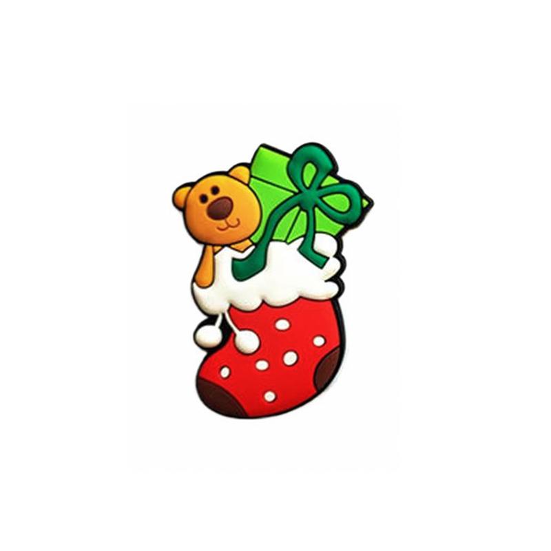 1PC Multi-element Aesthetic Christmas Atmosphere Cartoon Gift Refrigerator Sticker Storage Magnetic Cute PVC