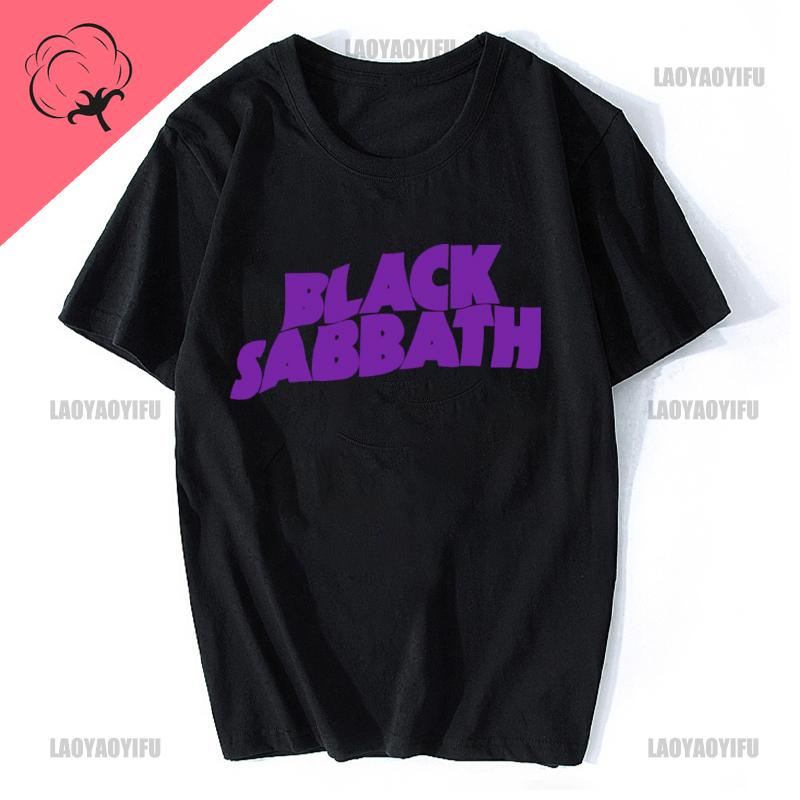 Мужские и женские футболки с рок-музыкой Black Sabbath, хлопковые топы, забавная футболка с коротким рукавом и круглым вырезом, идея для подарка