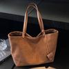 Retro Bag Women's Large Capacity 2025 New Autumn and Winter Versatile Casual Shoulder Mother and Child Bag Texture Commuter Tote Bag