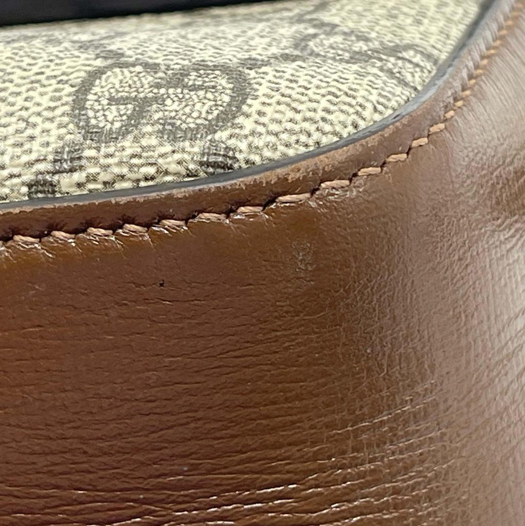 [Pre-Owned] Gucci Horsebit 1955 Small Shoulder Bag 'Beige/Ebony' - Very Good #1U5QXEV