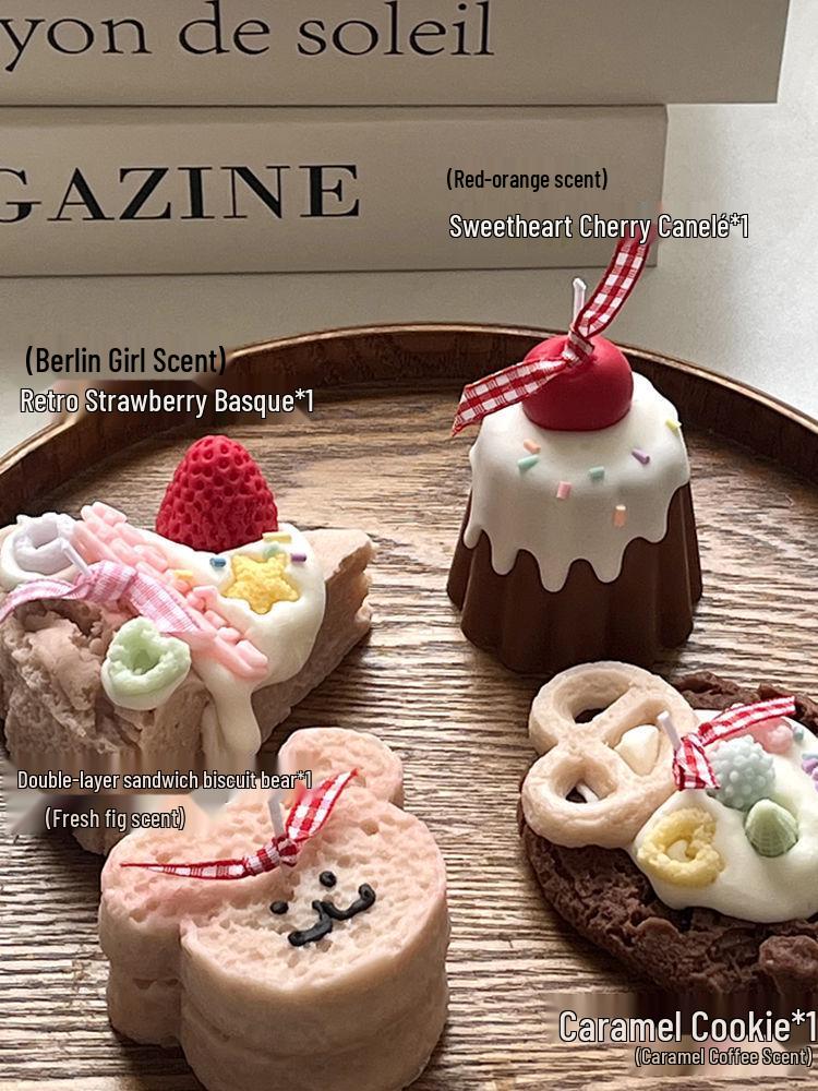 Подарочный набор ароматических свечей с десертными ароматами для девочек, девушки, лучшей подруги, креативный подарок на день рождения или выпускной