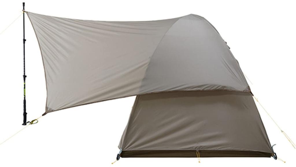 PuroMonte Кемпинговый тент для отдыха на природе для 2 человек OGD102 светло-коричневый (ФУНТ)