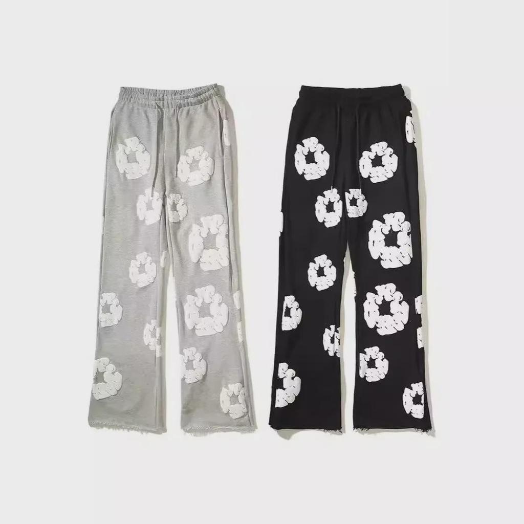 Мужские модные прямые брюки в стиле хип-хоп с принтом капок — повседневные, универсальные, свободные, облегающие спортивные брюки