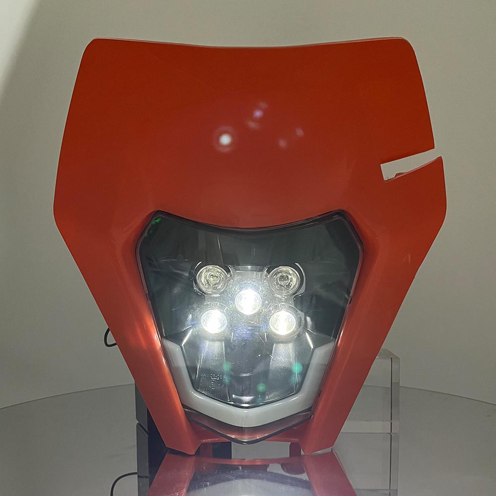 For KTM Headlight Plate Motorcycle Headlamp Pit Bike Enduro Led EXC XC SX SXF EXCF XCW 125 200 300 400 2016 To 2023 Motocross