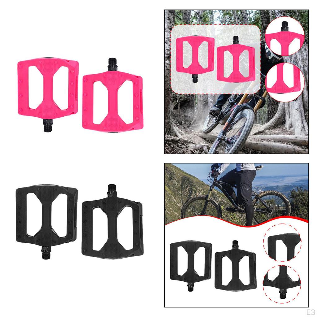 Велосипедные педали противоскользящие легкие нейлоновые для взрослых велосипедов дорожные сменные детали плоские