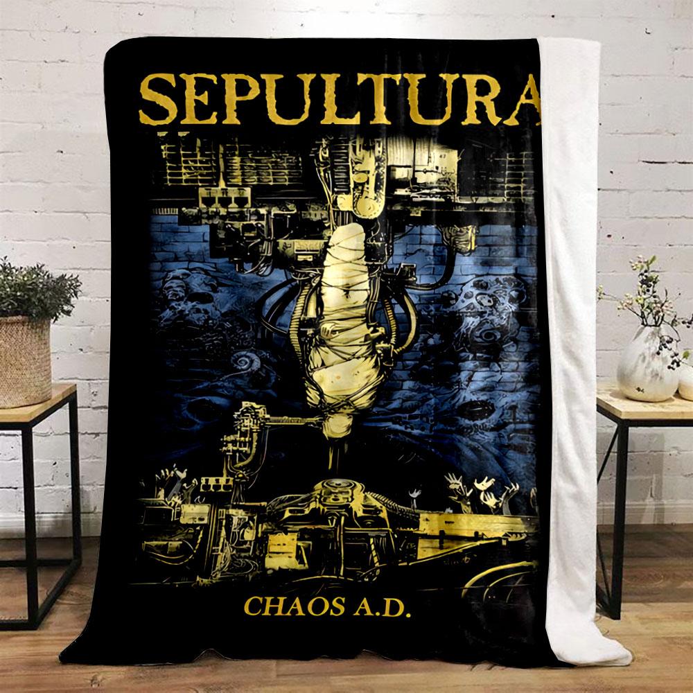 "Sepultura Chaos A.D. Design" for all seasons blanket lunch break throw gift
