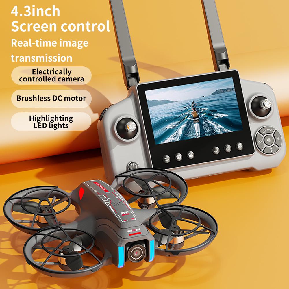 AE21 Drone with 4.3-Inch Screen: Four-Rotor Mini Quadcopter for Aerial Photography