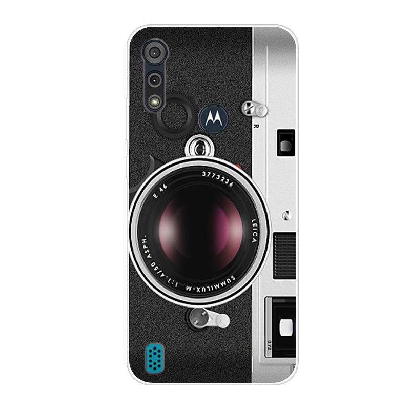 For Motorola Moto E6S 2020 Case Shockproof Soft Silicone TPU Back Cover For Moto E6S 2020 E6i Phone Cases E 6S Case Cute Cartoon