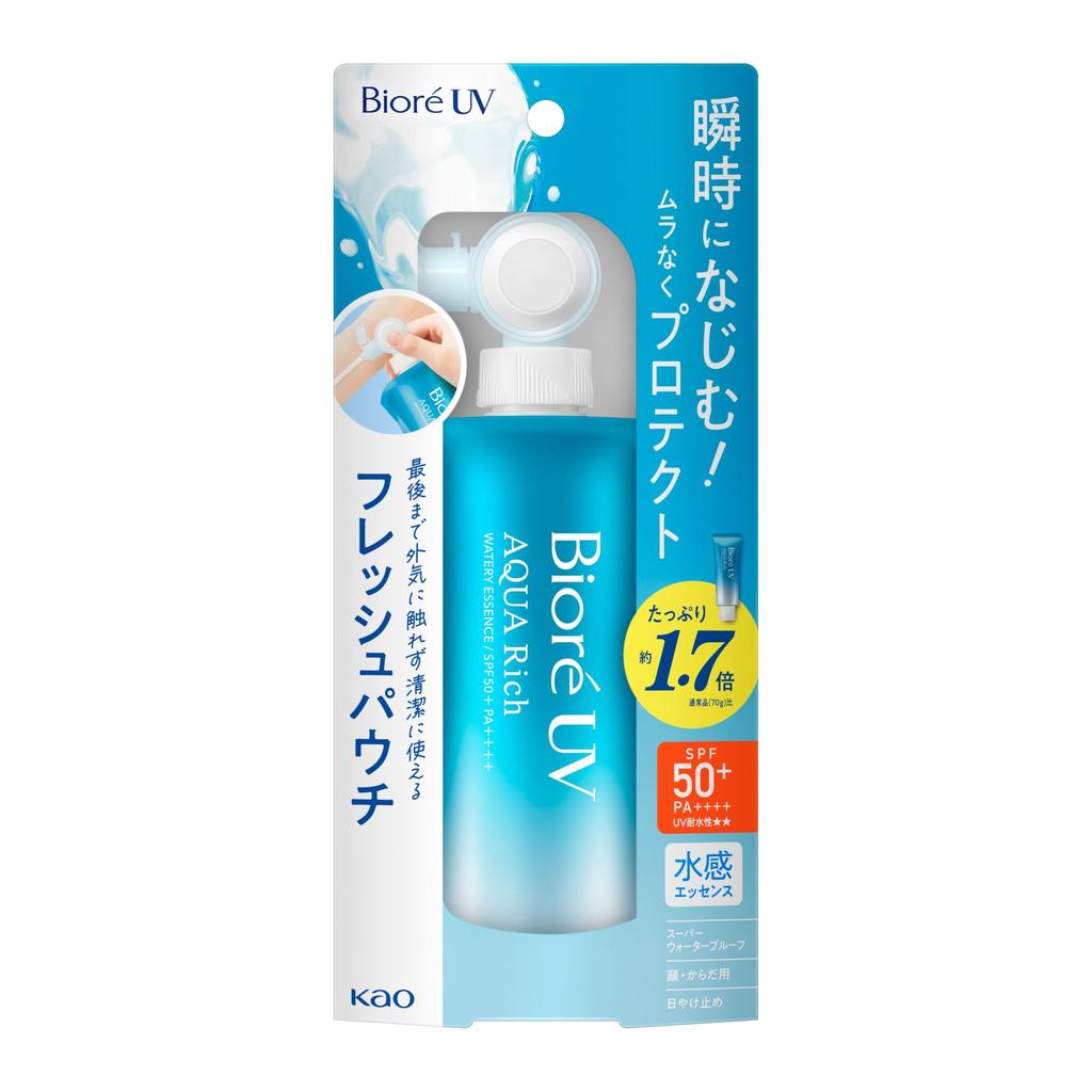 Biore UV Aqua Rich Watery Essence Fresh Pouch 120 г Солнцезащитный крем SPF50