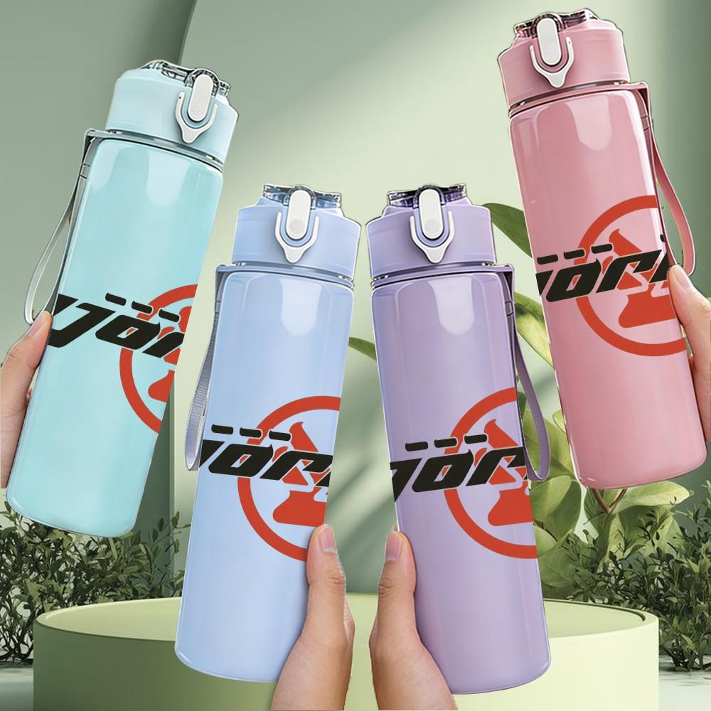 1PC Jaxx Black Text 750ml sports water bottle leakproof straw lid outdoor office home