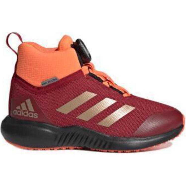 Adidas Fortatrail X Boa Comfortable Versatile Non-Slip Durable High-Top Kids Casual Shoes Kids Casual Shoes Red Orange G27197