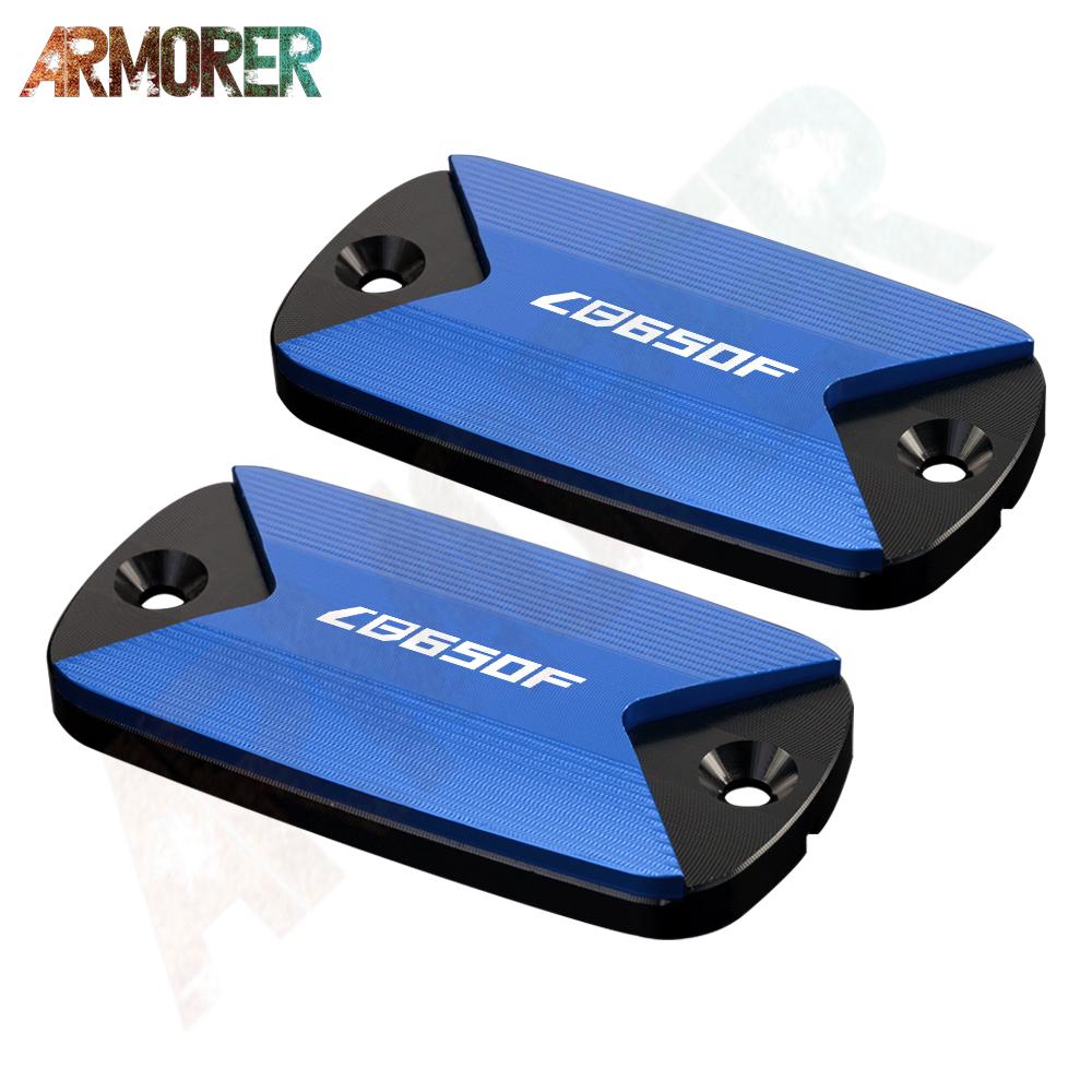 Алюминиевый передний бак для тормозной жидкости мотоцикла с ЧПУ, крышка резервуара для жидкости для HONDA CB650F CB 650F CB650 F 2016