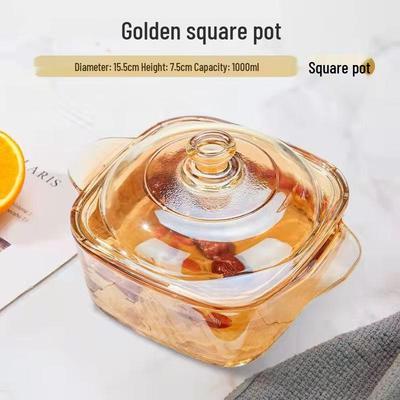 Стеклянная миска Zhi Shi для лапши и супа, высокотемпературная, пригодная для микроволновой печи, с крышкой