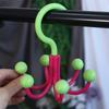 6pcs Portable Dopamine Hook Hanger Six Claws Scarf Hat Bag Organizer Rotating Hook  Clothes Display