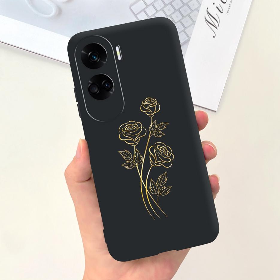 Чехол для Honor 90 Lite Роскошный Мультяшный Девочки Подсолнух Расписной Чехол Мягкий Силиконовый Чехол для Телефона Для Honor 90 Pro Honor90 Lite Чехол