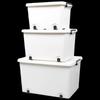 Miflame Thickened Plastic Storage Box with Lid and Wheels