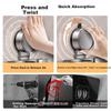 YWEEL Suction Cup Glass Seasoning Container Set with Spice Jars And Kitchen Storage Rack for Home Use