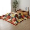 IKEHIKO Kotatsu Comforter, Square, Cynthia, Approx. 210 X 210 Cm, Red, Washable #5189269