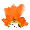 Women Sequins Rhinestone Feather Headband Show Halloween Dancing Party Headpiece