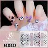 CS Waterproof No-Cure Gel Nail Wraps, Full Cover Japanese & Korean Style Heart Pattern Nail Stickers, Nail Patch Films