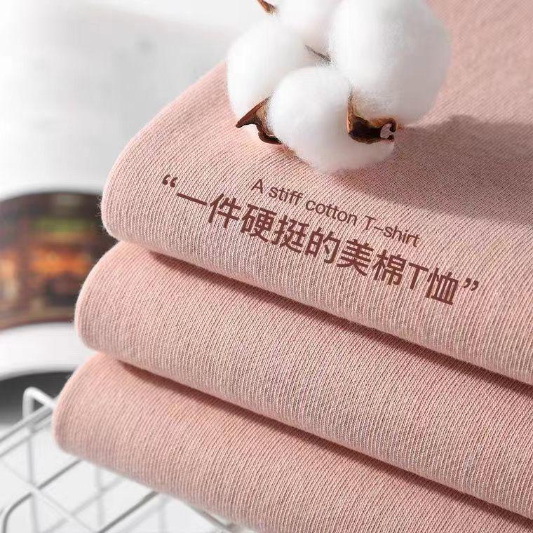 Футболка свободного кроя из чистого хлопка в стиле ретро, повседневный стиль с короткими рукавами