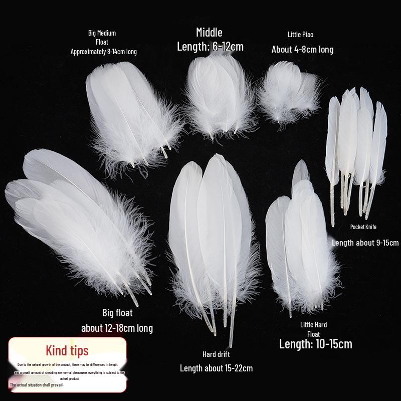 White Feathers for DIY Handmade Clothing & Jewelry Accessories