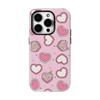 Кружевной Чехол-Сердечко для IPhone 17 16 15 14 13 Pro Max Plus, Магнитный, Однослойный, Двухслойный, Прочный Чехол
