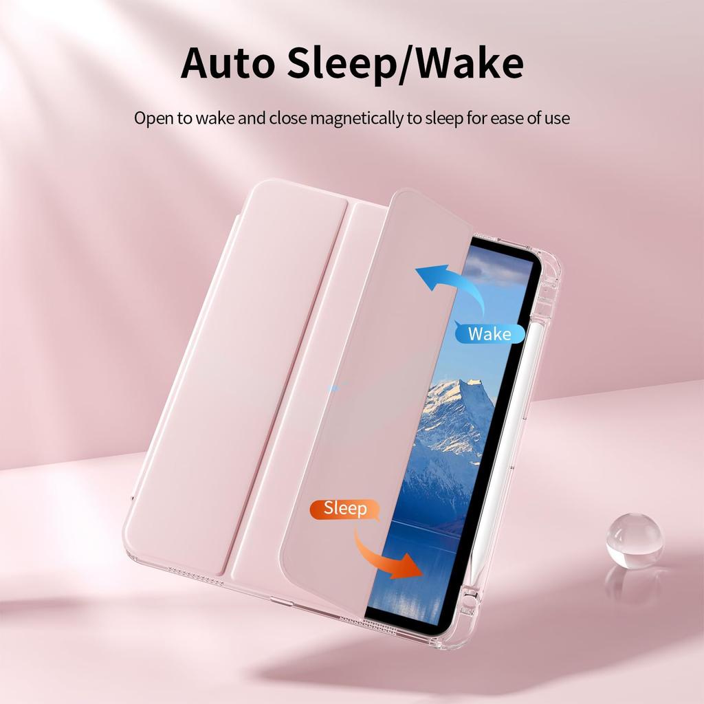 Новая защитная оболочка для iPad 11-го поколения Air7 Прозрачная 6 Защитная крышка Pro 11 дюймов с держателем для стилуса Подходит для Apple 10