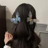 1 пара Женская заколка для волос с декором из марлевых бабочек, заколки для волос в ретро-стиле, нескользящая, прочная заколка, аксессуары для волос