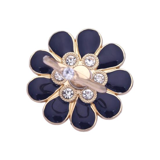 Прочный кронштейн для кольца на палец Уникальный металлический держатель для телефона в форме цветка со стразами, работающий одной рукой, ленивый держатель