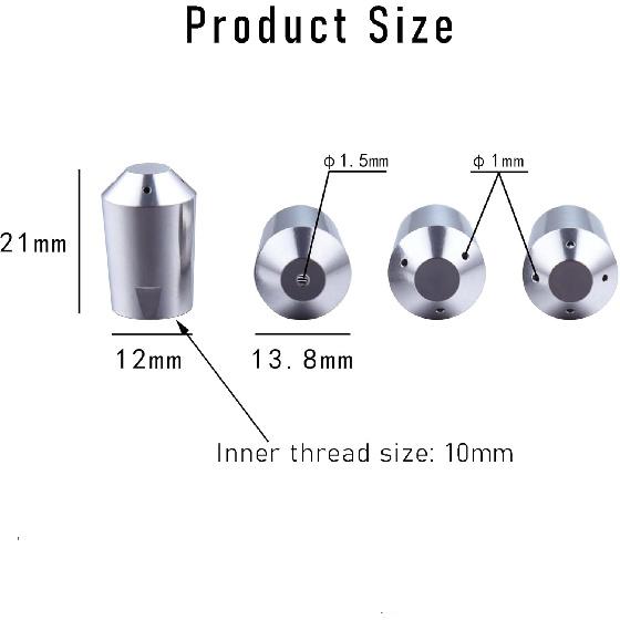 Steam Tip for Rancilio Silvia & Silvia Pro X, Espresso Machine Steam Wand Nozzle (3-holes)
