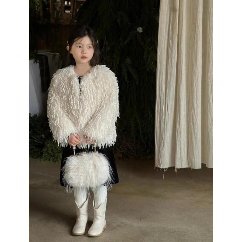 Девочки Осень и Зима Темперамент Теплая Куртка Корейский Стиль Однотонный Мягкий Топ