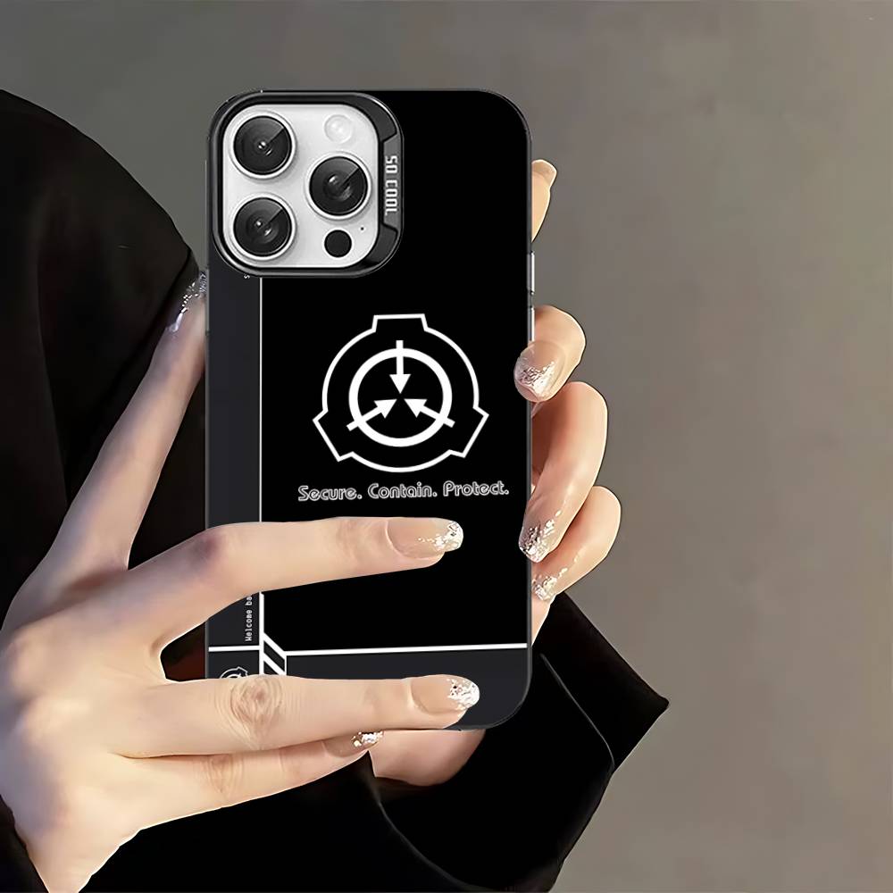 Крутой логотип S-scp для iPhone 17 16 15 14 13 12 11 Pro Max Plus Матовый цветной задний чехол для телефона