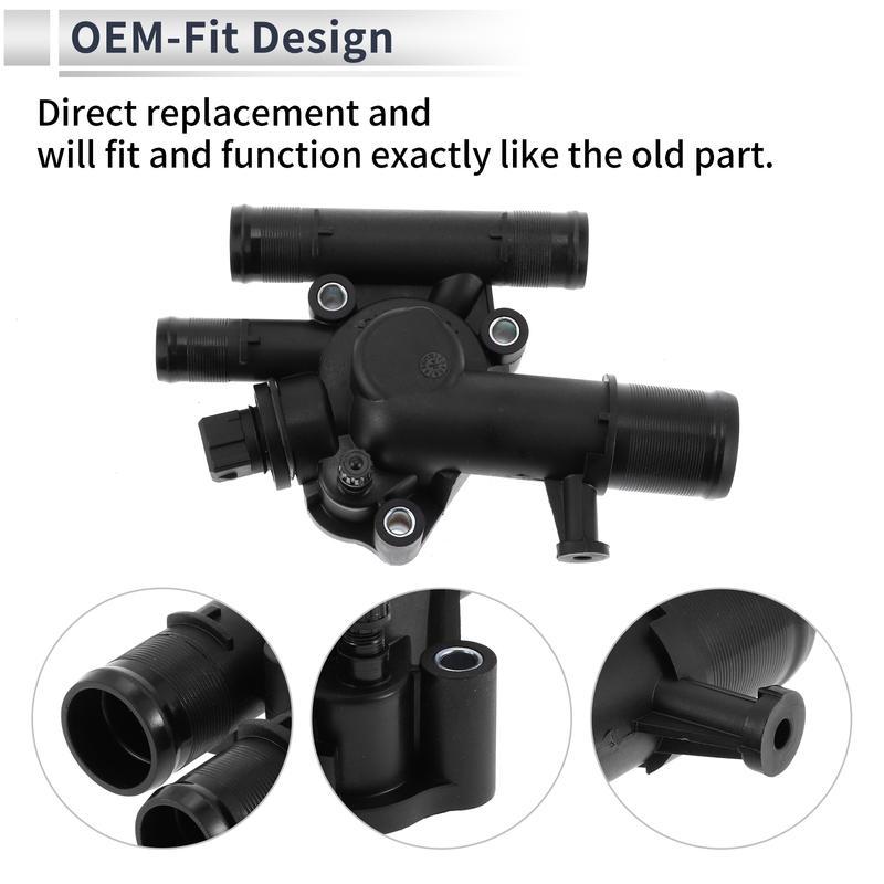 X Autohaux Engine Coolant Thermostat Housing Assembly for Renault SCENIC III VAN