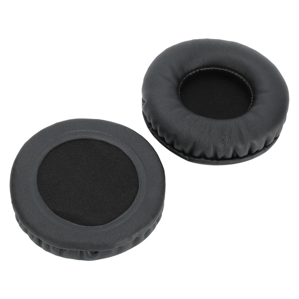 75MM Headphone Universal Ear Cushions Replacement Headset Foam Ear Pads Covers Black