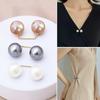 3pcs/set Pearl Brooch Clothing, Non-slip Safety Pin, for Dress Waist Cinching, Collar Adjustment, Scarf Fixing, Imitation Pearl Buttons