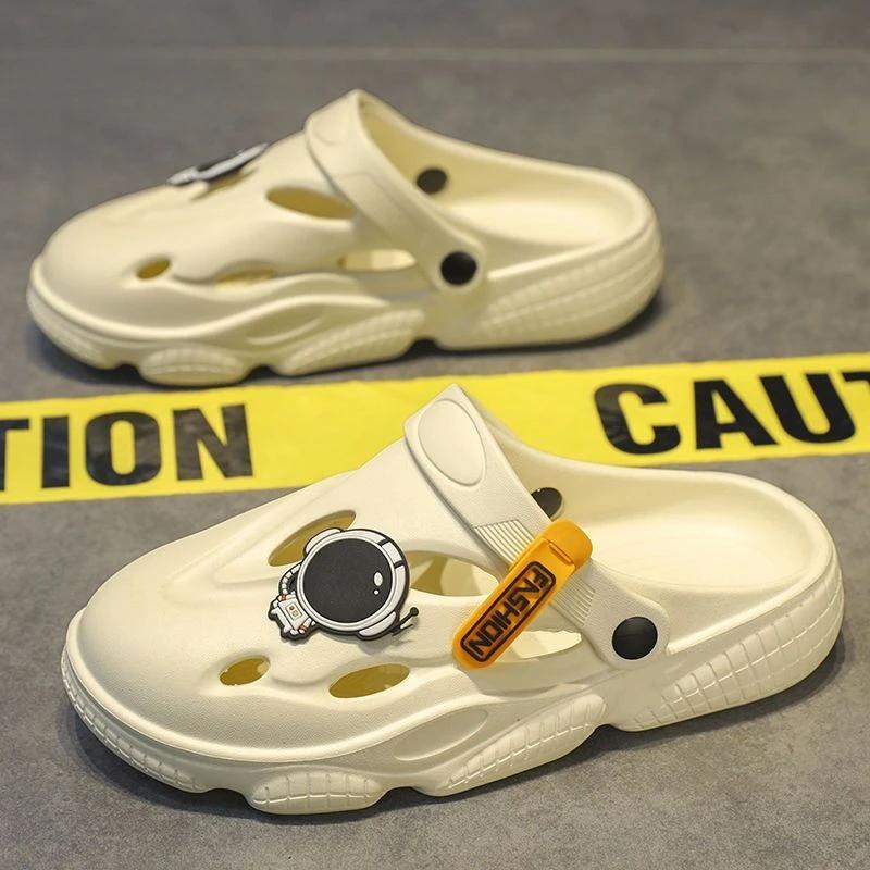 Slippers for Men House Walk Around Home Indoor Platform Casual Sandals Man Pvc Low Price 2024 Fashion Style High Quality Shoes