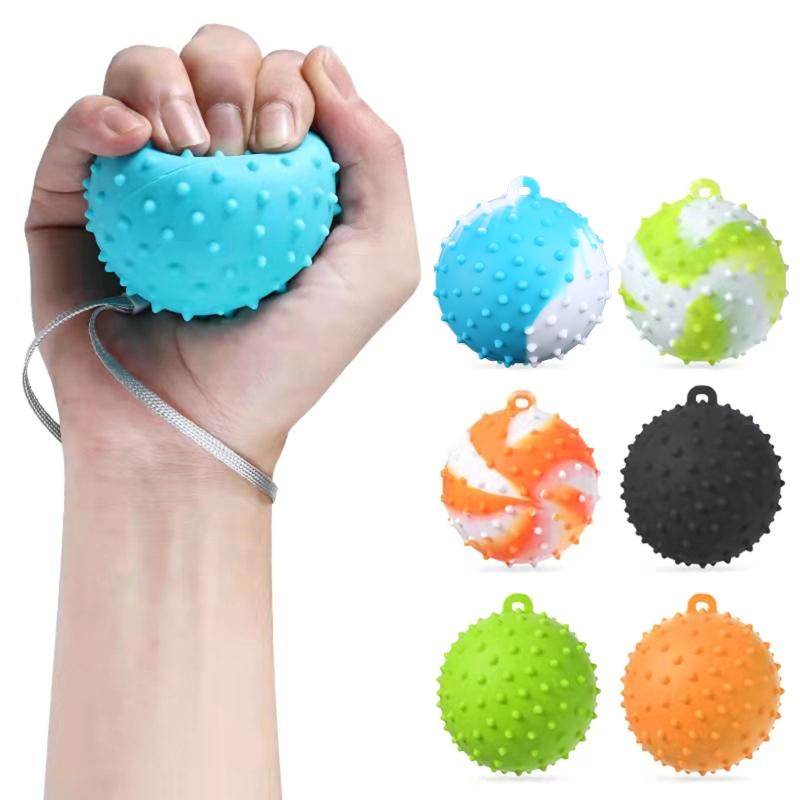 Round Finger Hand Grip Massage Ball Adjustable Hand Grip Training Grip Hand Finger Carpal Expander Exercise Massage Ball